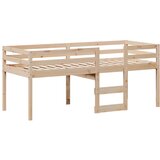  Visoki krevet s krovom 75 x 190 cm od masivne borovine | shoptok.hr
