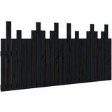  Zidno uzglavlje crni 166x3x80 cm od masivne borovine | shoptok.hr