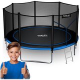 Neo-Sport vrtni trampolin 374 cm (12 ft) s vanjskom mrežom i ljestvama, plavi | shoptok.hr