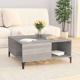  Klubska mizica siva sonoma 80x80x36,5 cm inženirski les, (20712422) | Shoptok.si
