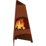  Kamin Smeđa 50 x 50 x 95 cm Čelik otporan na vremenske uvjete | shoptok.hr
