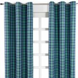 HOMESCAPES Black Watch Tartan Ready Made Eyelet zavese par, 117x137 cm kapljica, (20748997) | Shoptok.si