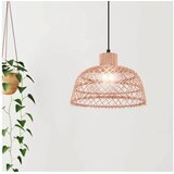 Eglo Ausnby viseća lampa E27, Ø37 cm, pleteni ratan prirodne boje/crna, 43285 | shoptok.hr