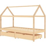  Za dječji krevet s ladicama 90 x 200 cm od borovine | shoptok.hr