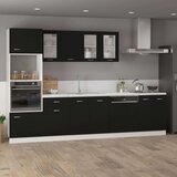 Viseći stakleni ormarić crni 80 x 31 x 60 cm konstruirano drvo | shoptok.hr