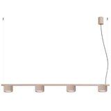 Sollux SL.2702 - Luster na sajli AURA 4xGX53/10W/230V taupe Cene