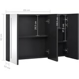  LED kupaonski ormarić s ogledalom 89 x 14 x 62 cm | shoptok.hr