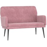  Klupa ružičasta 108 x 79 x 79 cm baršunasta | shoptok.hr