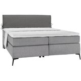 Hom`in postelja boxspring 160 cm x 200 cm , tekstil siva, temno siva | Shoptok.si