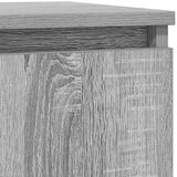 vidaXL Komoda s predalom siva sonoma 71x35x65 cm inženirski les | Shoptok.si