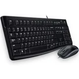 US MK120 Desktop Tastatura i miš, Crna