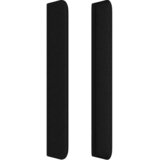  Uzglavlje s ušima crno 93x16x118/128 cm od tkanine | shoptok.hr