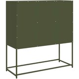  Komoda maslinastozelena 100 5x39x107 cm hladno valjani čelik | shoptok.hr