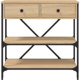 Konzolni stol boja hrasta 75 x 34,5 x 75 cm konstruirano drvo | shoptok.hr