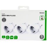 Deltaco SMART HOME mini utičnica, LED indicator, WiFi 2.4GHz, 1xCEE 7/3, 10A, timer, BIJELA (3-kom) | shoptok.hr