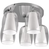 Trio Select stropna svetilka v srebrni barvi s steklenim senčnikom ø 14 cm barret – | Shoptok.si