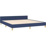  Posteljni okvir z vzglavjem moder 160x200 cm blago, (20903585) | Shoptok.si