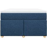  Krevet s oprugama i madracem plavi 120 x 190 cm od tkanine | shoptok.hr