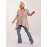RELEVANCE Tunic-RV-TU-9089.87-dark beige | Shoptok.si