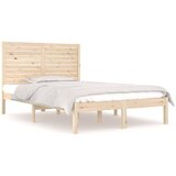  Okvir za krevet od masivnog drva 135 x 190 cm bračni | shoptok.hr