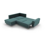 Cosmopolitan Design Petrolej zelena baršunasti sklopiva/s prostorom za odlaganje kutna garnitura (s lijevim kutom/u obliku slova L) Kyoto – | shoptok.hr
