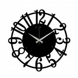 WALLXPERT metal wall clock 15 black zidni sat Cene