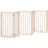 vidaXL Ograda za pse z vrati zložljiva 15 panelov 750 cm topolovina | Shoptok.si