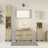 vidaXL 3-dijelni set kupaonskog namještaja boja hrasta sonome drveni | shoptok.hr