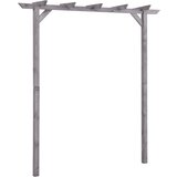 vidaXL Vrtna pergola siva 200 x 40 x 205 cm od impregnirane borovine Cijene