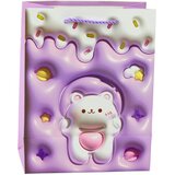 Teddy Bear Paper Gift Bag Pastel Colors 23 x 18 x 10.5 cm | Shoptok.si