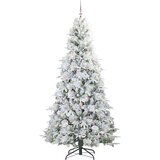  Umjetno božićno drvce s nogom s stalakom Bijelo 240 cm PE i PVC | shoptok.hr