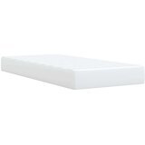 vidaXL Box spring postelja z vzmetnico bel 100x200 cm umetno usnje | Shoptok.si