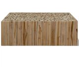  Klubska mizica iz prave tikovine 90x50x35 cm | Shoptok.si