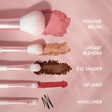 Luvia Cosmetics Travel Set set čopičev z etuijem za pot Candy | Shoptok.si
