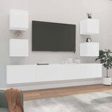  Komplet TV omaric 6-delni bel inženirski les, (20731052) | Shoptok.si