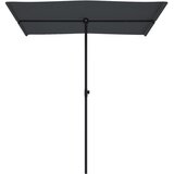 Vrtni suncobran s aluminijskim stupom 180 x 110 cm crni | Eponuda.com