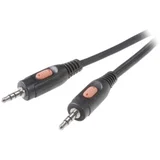 JACK audio priključni kabel [1x JACK utikač 3.5 mm - 1x JACK utikač 3.5 mm] 1.50 m crn