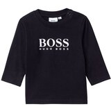 Boss Otroški longsleeve črna barva | Shoptok.si