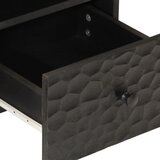 TV ormarić crni 70 x 33 x 46 cm od masivnog drva manga | shoptok.hr