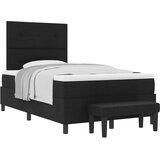  s opruga kutije s jastukom Crna 120 x 190 cm tkanina | shoptok.hr