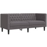  Chesterfield garnitura od 2 dijela, siva, umjetna koža | shoptok.hr