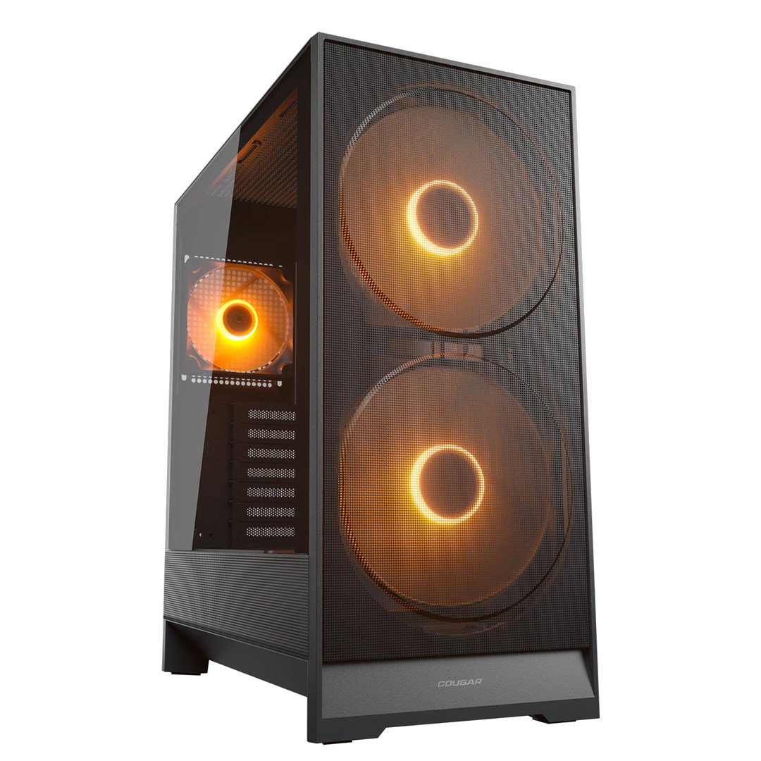 Cougar Midi Tower Case, Airface 180, ARGB, Black Cijene