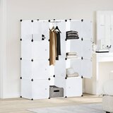  Modularni ormarić s 9 odjeljaka 109x36,5x143 cm bijeli | shoptok.hr