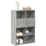  Visoka komoda siva boja betona 80x42 5x124 cm konstruirano drvo | shoptok.hr