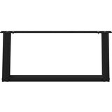 vidaXL noge kavne mizice u-oblika 2 kosa črna 60x(30-31)cm jeklo | Shoptok.si
