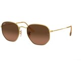 Ray Ban Hexagonal Flat Lenses RB3548N 912443 S (48) Zlata/Rjava cene