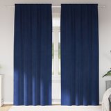 vidaXL zavjese Tamno plava Poliester 140 x 225 cm Dekorativni umetci Cijene