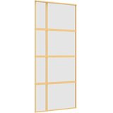  Klizna vrata zlatna 90 x 205 cm matirano staklo ESG i aluminij | shoptok.hr