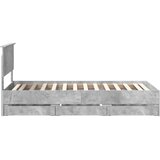  Okvir za krevet s ladicama Betonski sivi 90 x 200 cm - Beton siva 90 x 200 cm | shoptok.hr
