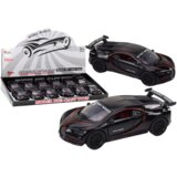 Metalni sportski autić za igru 1:32 Friction Drive – crni | shoptok.hr